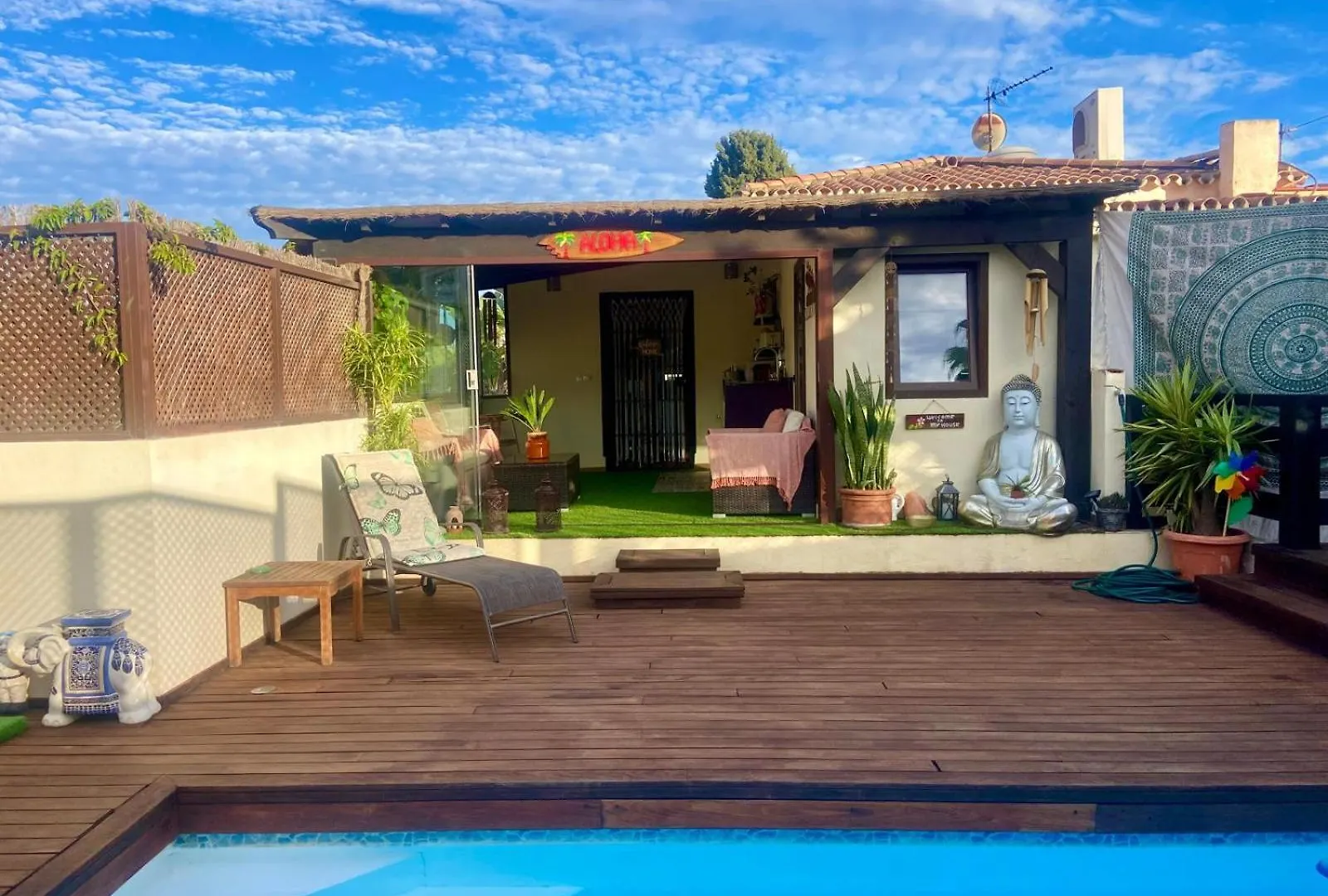 Bungalow Aloha, Piscina Privada, Playa Y Barbacoa Apartment